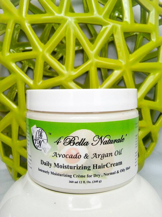 Avocado & Argan Oil Daily Moisturizer Hair Cream by 4BellaNaturale