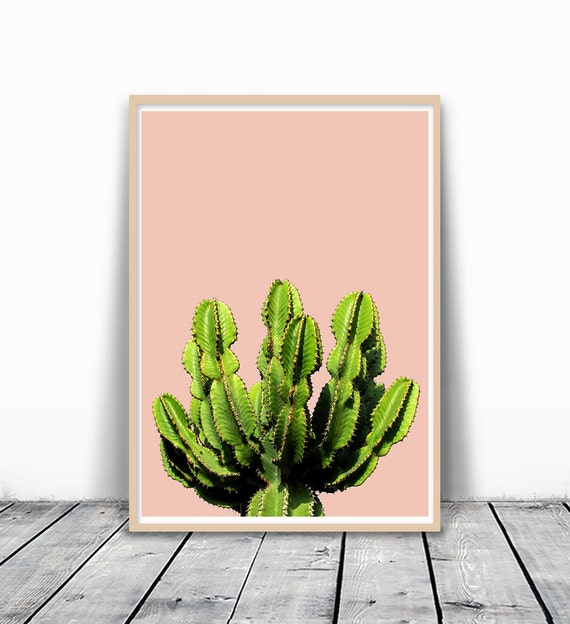 Items similar to Minimalist Cactus  Minimalist Print 