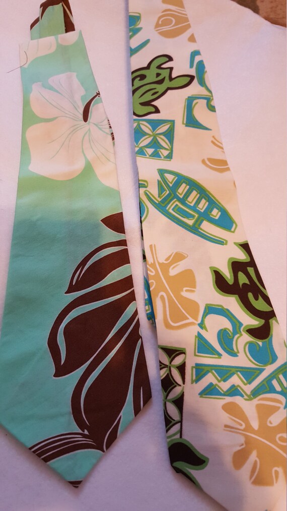 Hawaiian Print Men's Reg Neckties by KimsMemoryKreations on Etsy