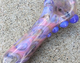Purple & Pink, OxyGlass, BANG BANG, Tobacco Pipe, Glass Pipe, Glass Piece, Durable, Thick, Color Changing, Girly Glass, Pretty