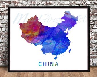 China map | Etsy