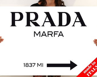Modern painting Prada Marfa Gossip Girl, canvas print, prada marfa print, prada wall art, prada marfa art, prada print