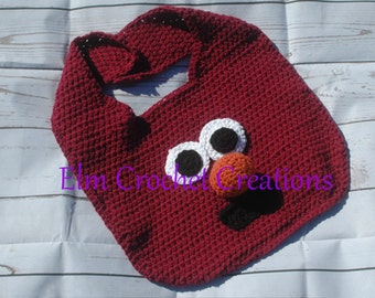 Extra Large Red Monster ABDL Bib
