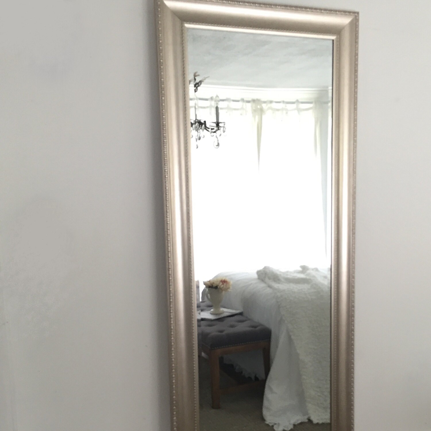 Large Leaning Mirror Full Length Mirror Tall by HallstromHome