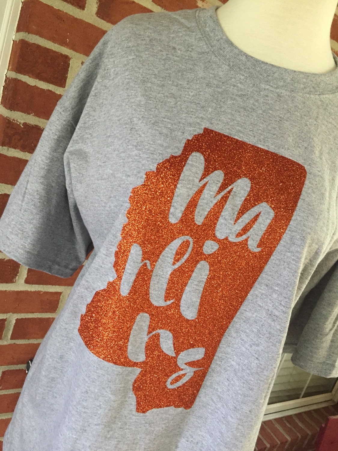 Mississippi Home Glitter Tshirt Mississippi tee vinyl