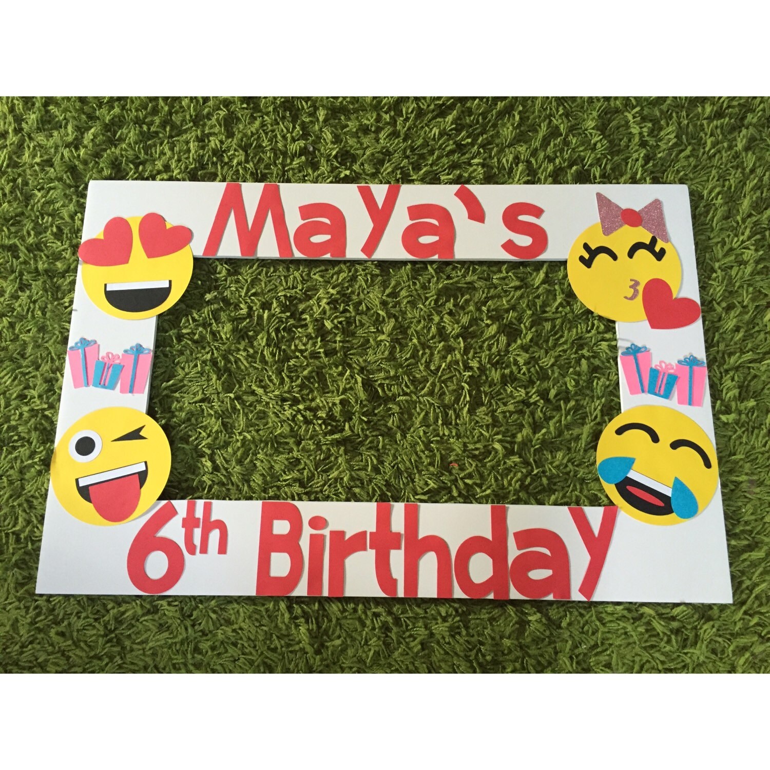 Emoji birthday banner emoji banner emoji photo booth emoji