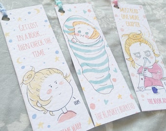 Funny bookmarks | Etsy