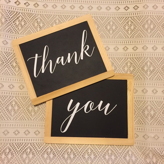 Thank You Chalkboard Signs by LovenbirdDesign on Etsy