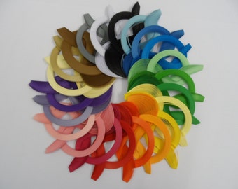Quilling Paper 3mm . Mega Bulk Pack, 22 bundles, 2200 strips.