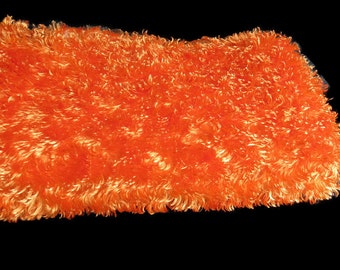 54" x 60" plus extra soft orange sherminky fabric - 1 1/2 yards ~ fur fabric ~ soft fur ~ faux fur fabric ~ gift for baby ~ gift for child
