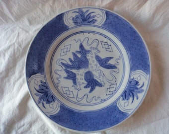Blue and White Salad Plates Made in China