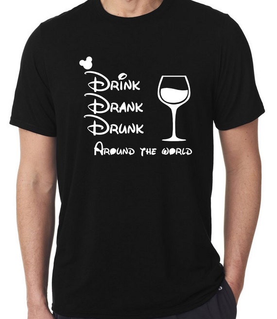 Disney Drinking Around the World T-Shirts Epcot Drink Drank
