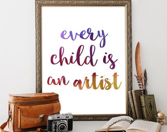 Every child is an artist | Etsy