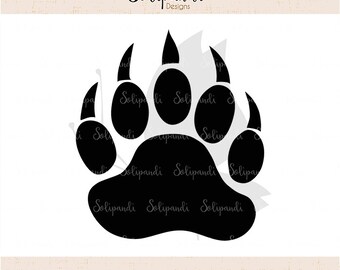 Bear Paw SVG Cut Files - SVG and DXF Cut Files - for Cricut, Silhouette, Die Cut Machines // scrapbooking // paper crafts // solipandi//#100