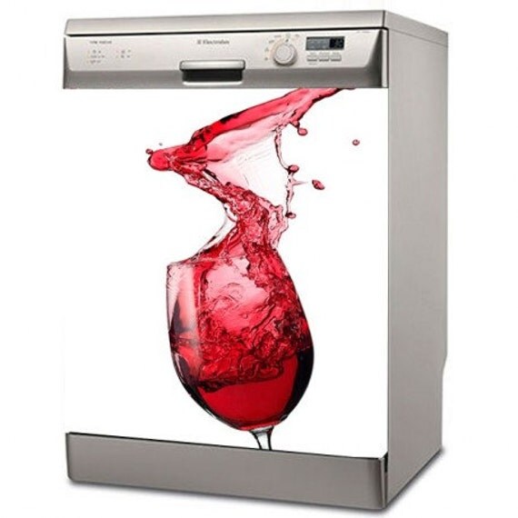 Items similar to dishwasher wrap Decal Vinyl Sticker skin, vinyl