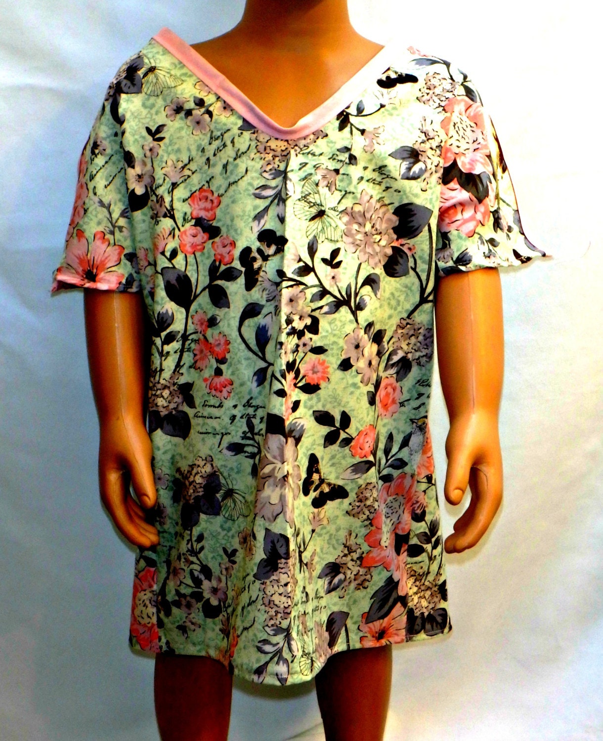 Child's IV Hospital Gown for Post Surgery 100 Cotton Gown