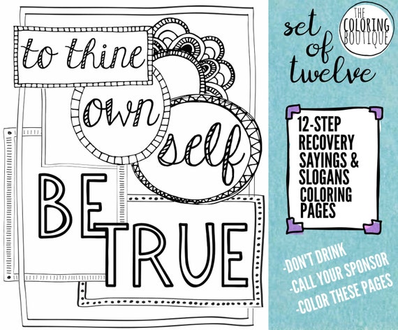  Recovery  Coloring  Pages  12 steps coloring  by 
