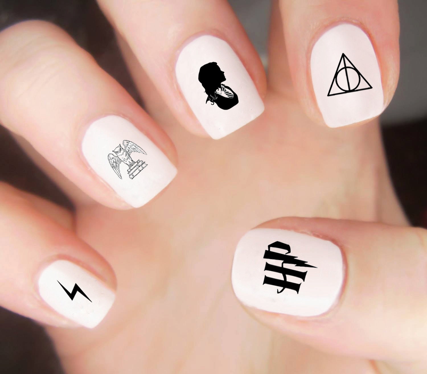 Harry Potter Nail Decals Harry Potter Nails By Lovebylunaco 6791