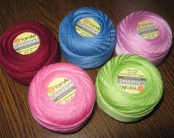 Crochet yarn Canarias, cotton yarn, lace yarn, crochet thread, mercerized cotton, yarn art, summer yarn, yarn for sale, cotton yarn online,