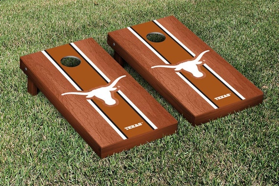 Texas Longhorns Cornhole Game Set Stripe By Victorytailgateusa