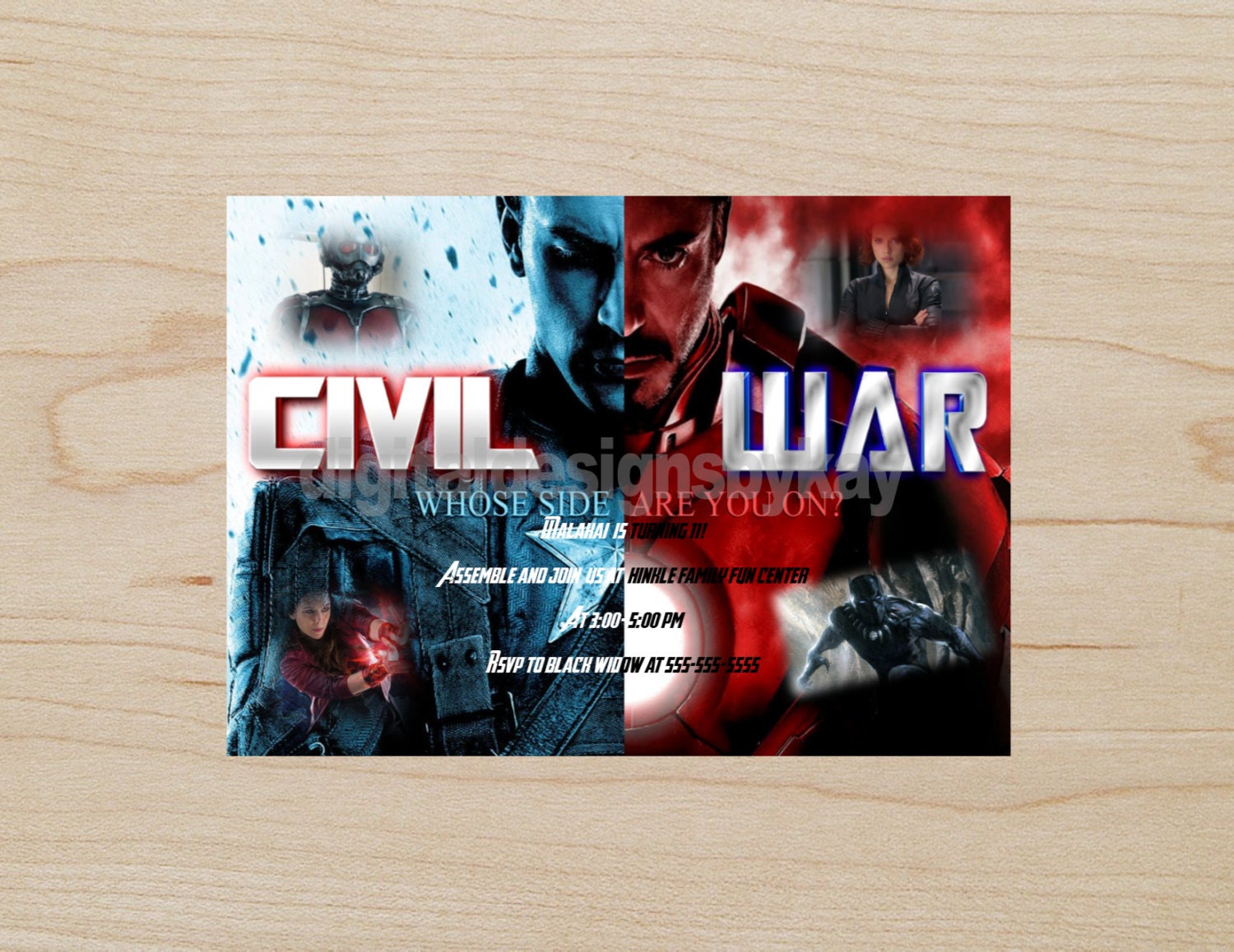 Civil War Party Invitations 3