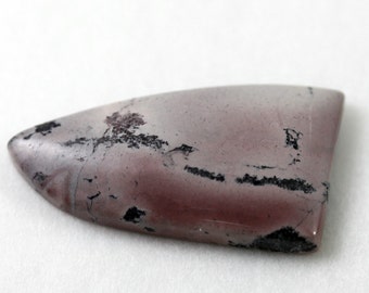 Porcelain Jasper (or Exotic Jasper) cabochon / Designer freeform cut / 29.25 X 16 X 4.75mm / Mexico material, purple, pink and white cab118
