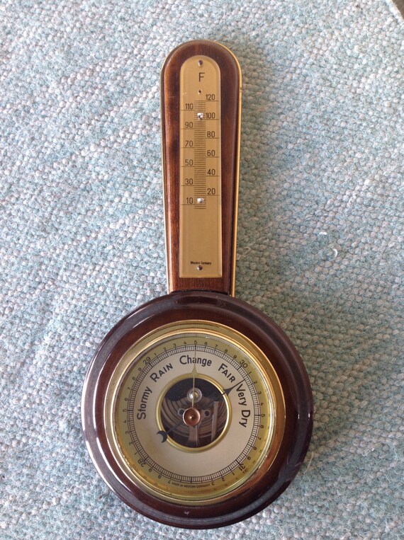 German barometer made in Germany weather barometer antique