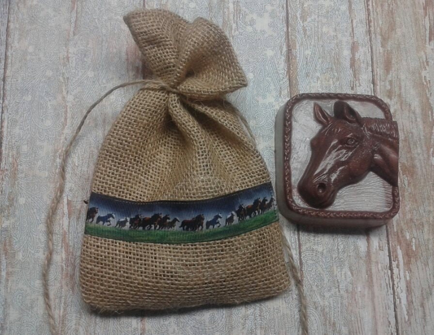 Horse Soap In The Saddle Leather Scented Soap Gift Set