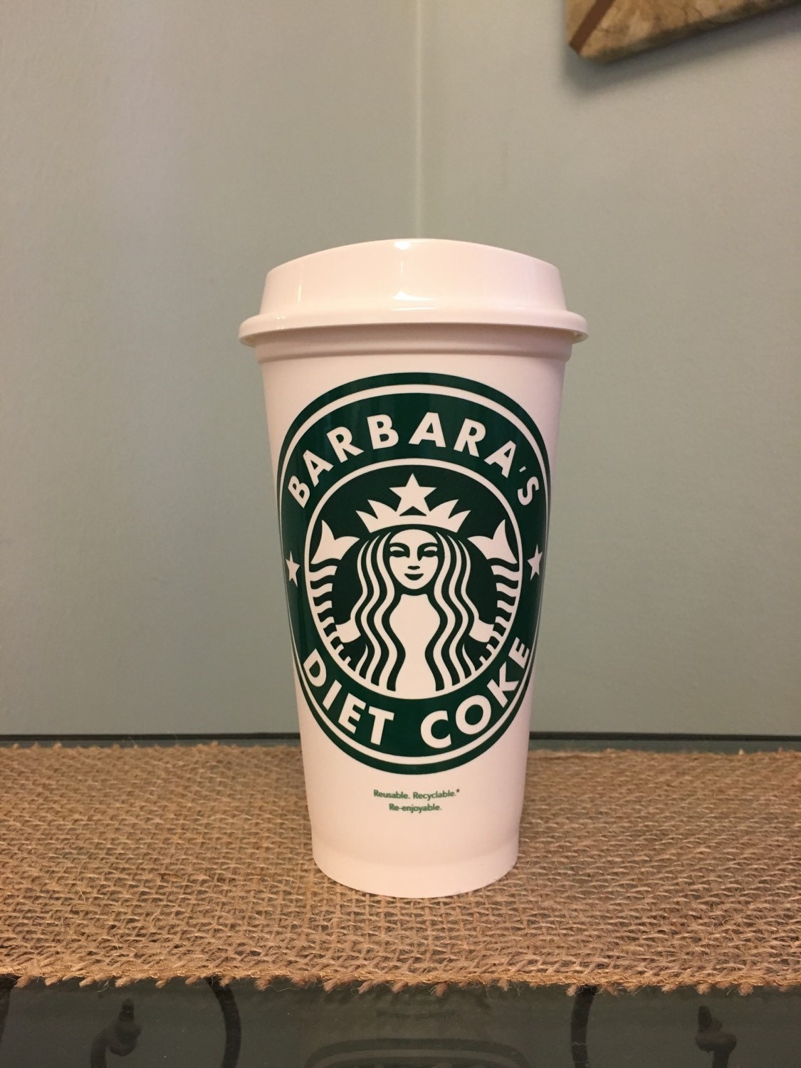 16oz personalized Starbucks cup with lid by SassySouthernTwist