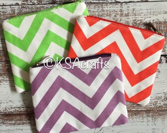 Chevron Pouch, Chevron make-up bag