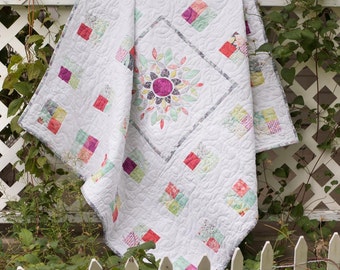 Handmade Cotton Baby Quilt 48x48