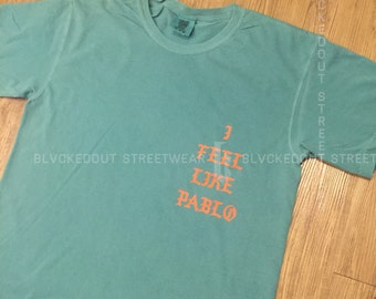 Yeezus Tour Seafoam I Feel Like Pablo LA Pop Up Shop Short Sleeve / Yeezy / I Feel Like Pablo /