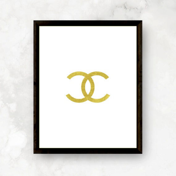 Chanel Logo Print Vogue Wall Art Coco Chanel by OhMyWallPrints