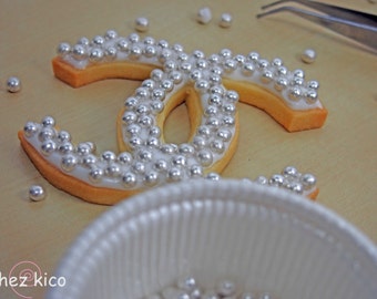 Chanel double c cookie cutter high end designer 3d printed cookie cutter