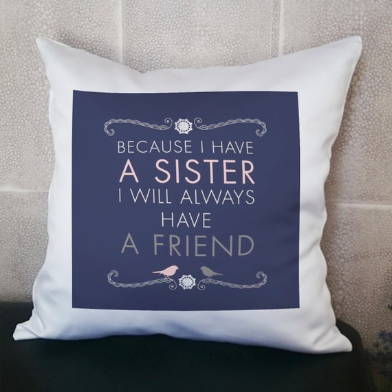 Friendship Pillow Best Friend Pillows Sister Pillow Custom