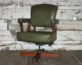 Items similar to Charles Pollock Executive Office Chair on Etsy