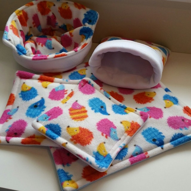 Guinea Pig Fleece Bedding by PamperedPigBoutique on Etsy