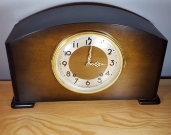 Vintage Seth Thomas Shelf Clock - Art Deco - Made in Canada - 1930s
