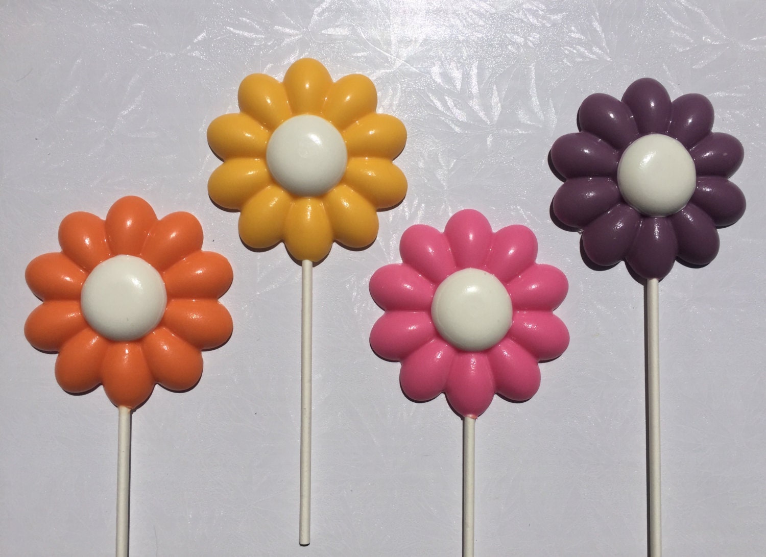 CHOCOLATE DAISY FLOWER Lollipops12 by on Etsy