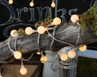 String Ball Fairy Light 100 LED 32ft / 10M Globe Warm White for Party, Christmas, Wedding, Indoor & outdoor Decoration SXB