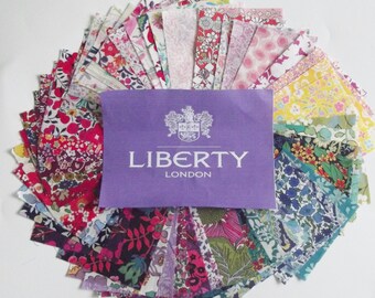 50 Liberty Tana Lawn Fabric Patchwork 2.5" Squares