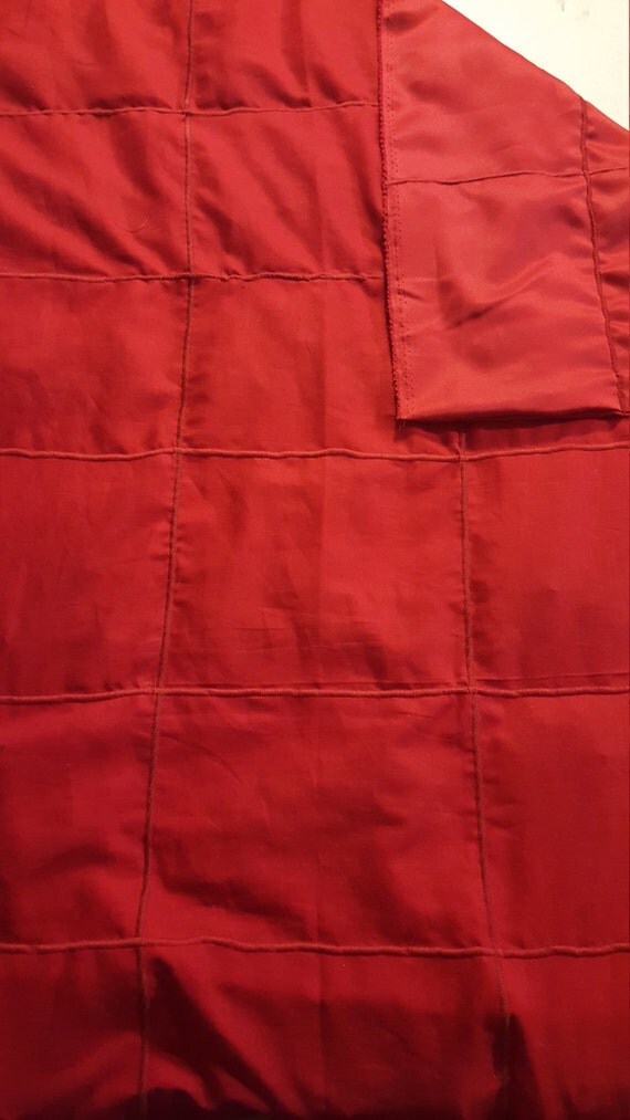 Weighted Blankets Red Satin and Cotton