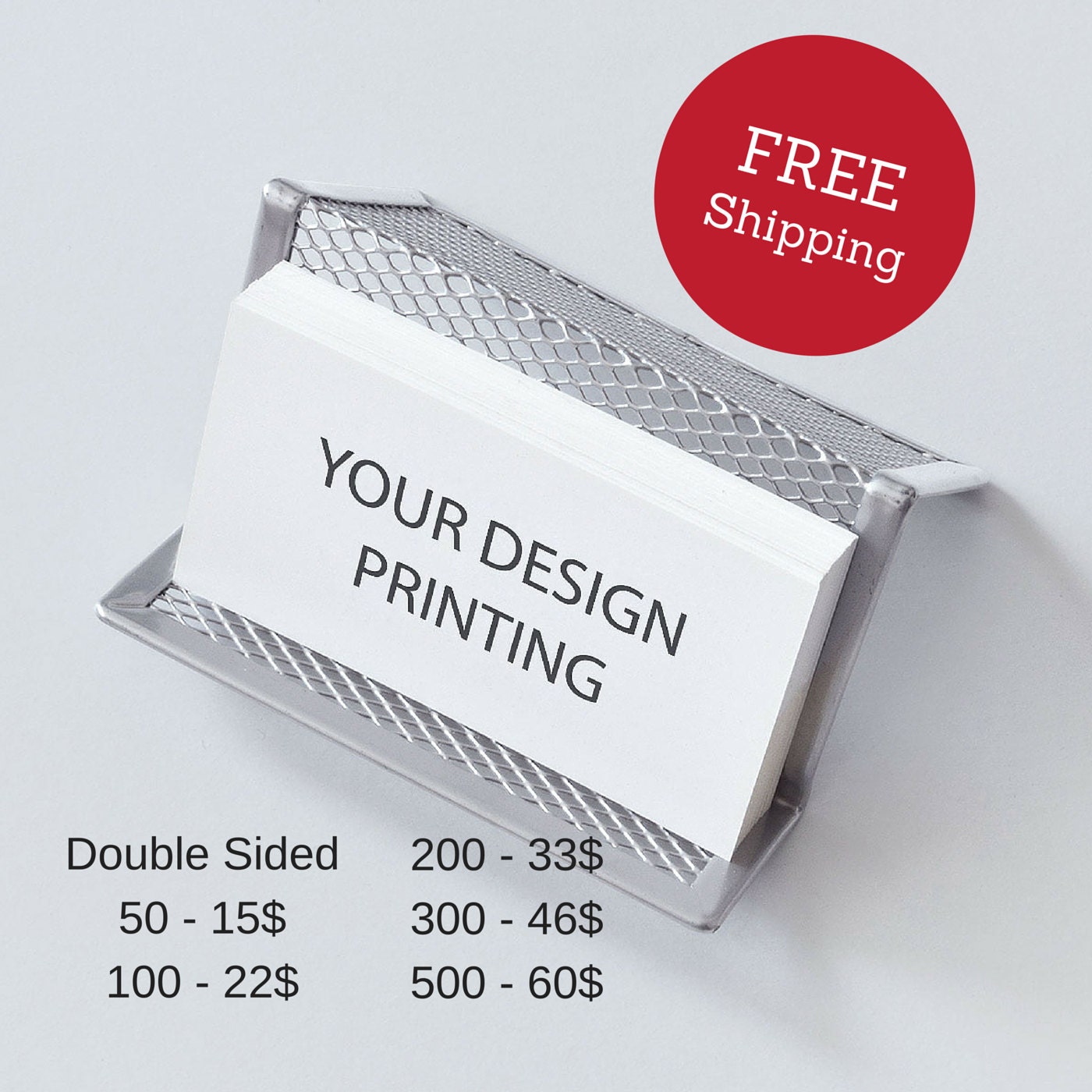 Business Cards Printing 350gr Free Shipping Double Sided