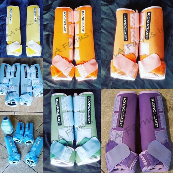 Custom Dyed Equine Sports Boots Choose Your Color by byKnAFarms