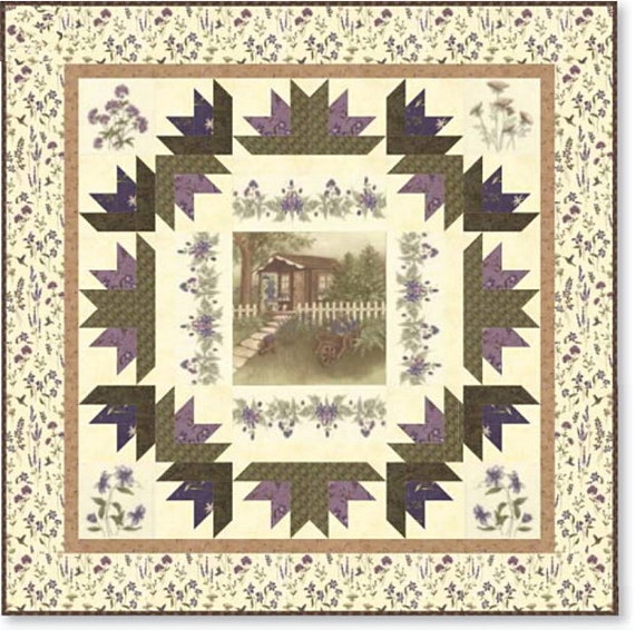 The Potting Shed Table Topper Quilt KIT Quilt BOOK Moda