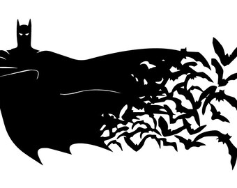 SVG Batman instant download, Batman silhouette file, Batman svg, Batman eps, Batman file, Batman cutting file, Batman silhouette