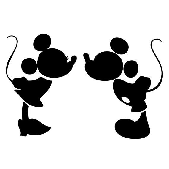 Mickey and Minnie mouse kiss svg Mickey and Minnie mouse kiss