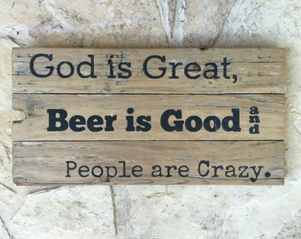 god is great beer is good shirt