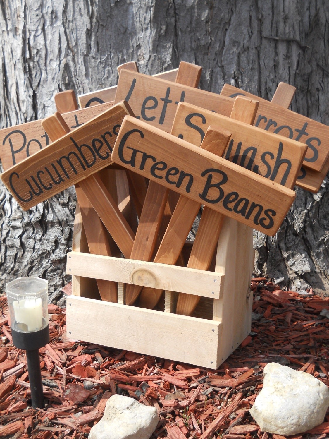 Garden Stakes Garden Row Markers for Vegetable Garden Garden