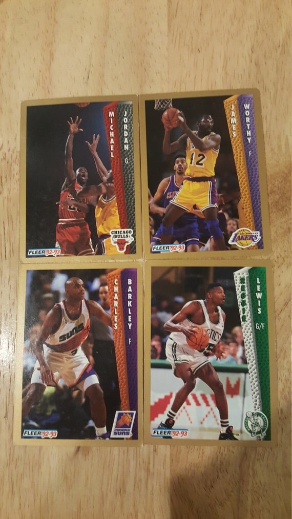 Fleer 92-93 Basketball Cards Michael Jordan James Worthy
